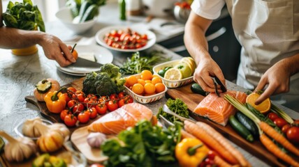 Healthy diet and diabetes awareness concept with fresh vegetables and glucometer