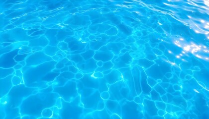 Obraz premium a serene blue water background with gentle ripples reflecting sunlight