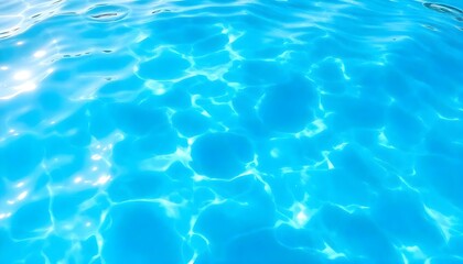 Obraz premium a serene blue water background with gentle ripples reflecting sunlight