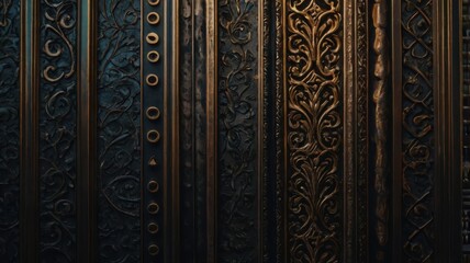 Wood, Texture, Relief, Joiner, Black, Gold, Board, Knot, Background, Texture