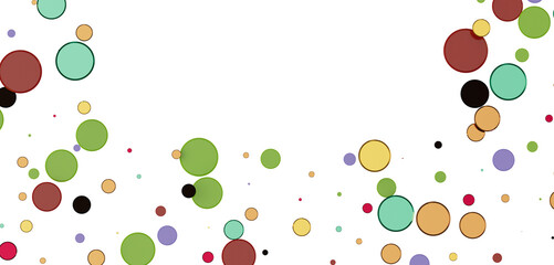 Multicolor confetti abstract background with a lot of falling pieces, isolated on a white background. Festive decorative tinsel element for design