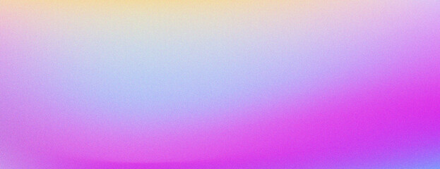 Glowing grainy banner background pink and light violet blue color gradient abstract poster header cover backdrop design, glowing noise texture effect, vibrant color gradient noisy grain texture