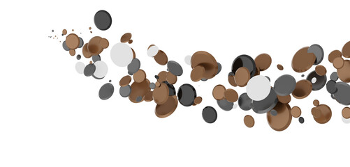  Multicolored confetti on white