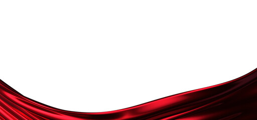 abstract red fabric in motion