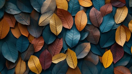 background featuring a pattern of fall leave
