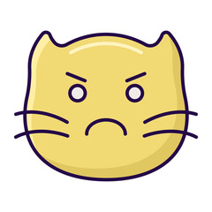 colored cat emoticon