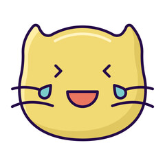 colored cat emoticon