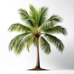 Fototapeta premium coconut tree isolated on white background