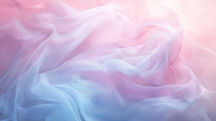 Fototapeta premium background with delicate, wispy forms and pastel hues, evoking the serenity of a snow-covered landscape