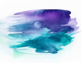 Abstract background. Watercolor splash painted manually blue, pink, lilac tones.Splash waves...