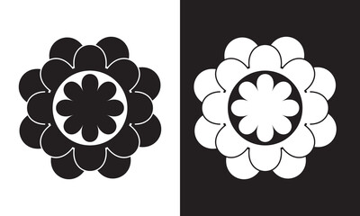 Lines, Circles and Spirals - Indian Traditional and cultural Mandala design concept of Rangoli, Alpona, Kolam or Paisley vector line art with black and white. Vector illustration. EPS 10