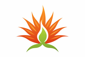 Naklejka premium OrganicFlare creative vector design on a white background