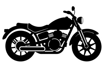 Obraz premium motorcycle icon vector, motorcycle silhouette vector 