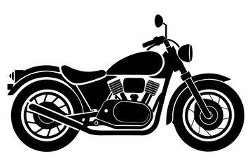 Fototapeta premium motorcycle icon vector, motorcycle silhouette vector 