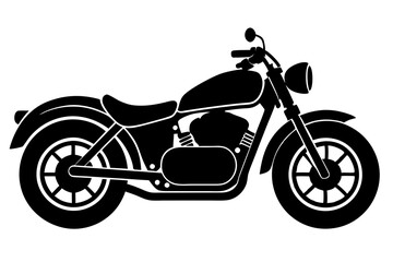 Obraz premium motorcycle icon vector, motorcycle silhouette vector 