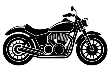 Obraz premium motorcycle icon vector, motorcycle silhouette vector 