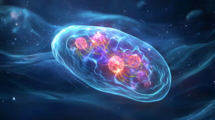 Obraz premium Microscopic Wonders with a Dynamic World of Single-Celled Life