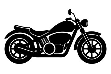 Obraz premium motorcycle icon vector, motorcycle silhouette vector 