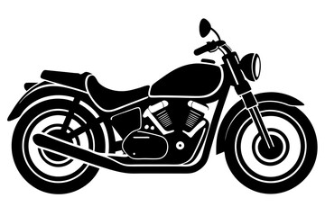 Obraz premium motorcycle icon vector, motorcycle silhouette vector 