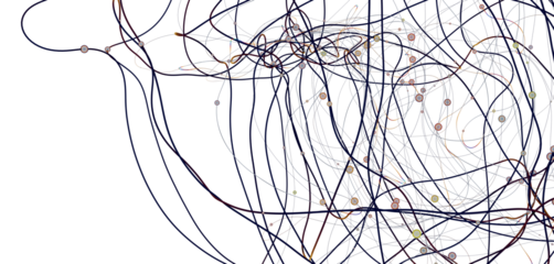 Abstract network of physical devices on the Internet using a network connection