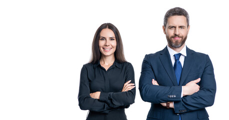 businesspeople business colleague or coworkers working together at business meeting isolated on white, copy space