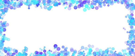 bokeh cyan blue color bubbles isolated border 
 background