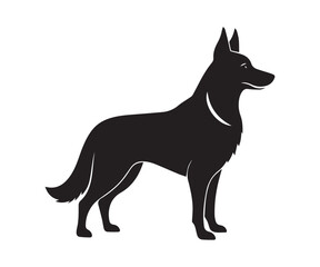 Dog Vector black silhouette illustrations