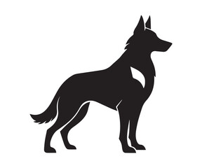 Dog Vector black silhouette illustrations