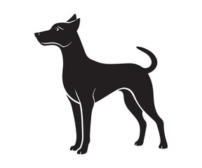Dog Vector black silhouette illustrations