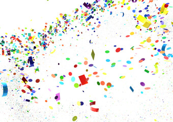 confetti png. Gold confetti falls from the sky. transparent PNG