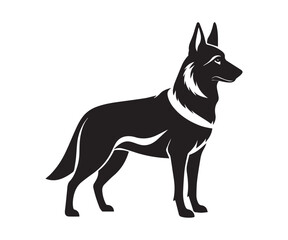 Dog Vector black silhouette illustrations