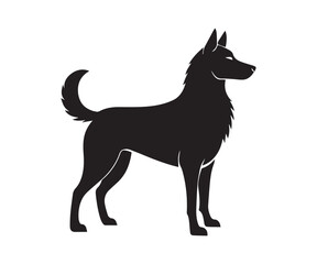 Dog Vector black silhouette illustrations