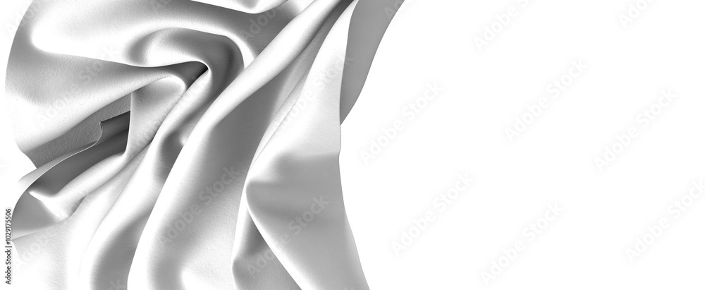 Poster Abstract close-up of milk splashing, creating a wave-like white texture against a dark background