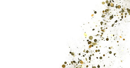 Sunburst and colorful confetti background frame illustration