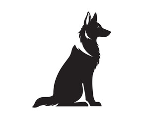 Dog Vector black silhouette illustrations