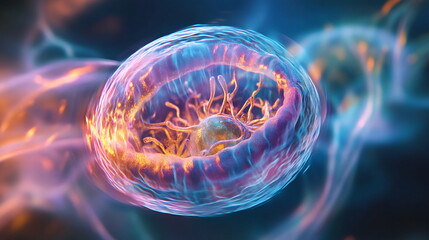 Fototapeta premium Microscopic Wonders with a Dynamic World of Single-Celled Life