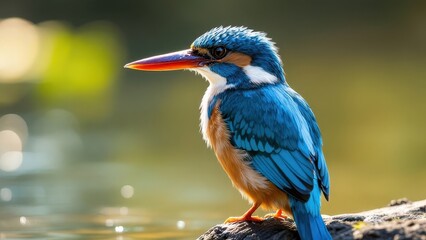 Fototapeta premium kingfisher on a branch