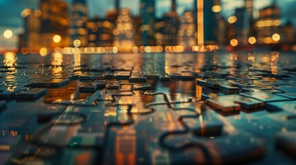 Obraz premium City Puzzle