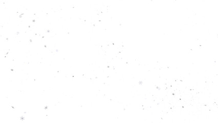 Sparkling Snowfall: Dynamic 3D Illustration of Falling Christmas Snowflakes