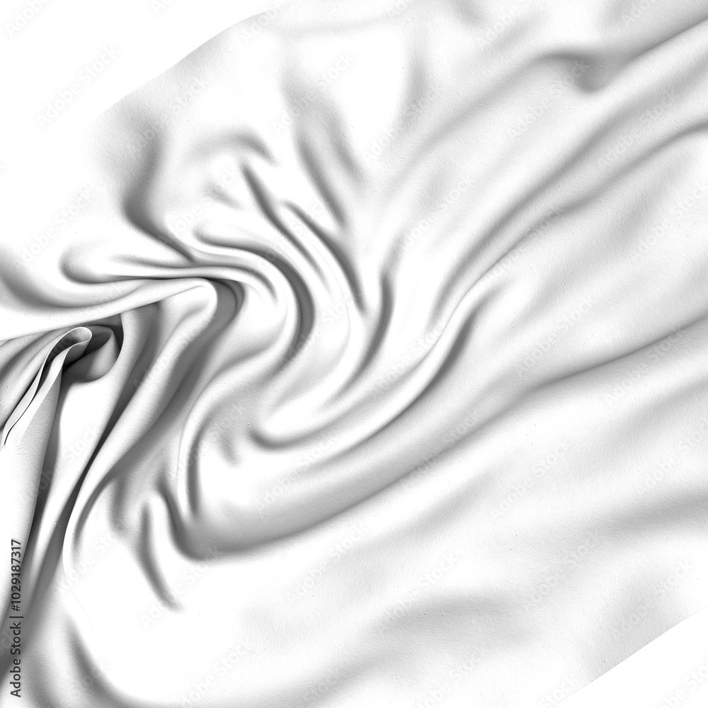 Poster Abstract close-up of milk splashing, creating a wave-like white texture against a dark background