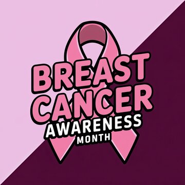 Breast cancer awareness month banner poster creative and quality design.