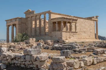 Acrylglasbilder Athen greece capital athens and acropolis ancient artifacts touristic points of interest daytime and sunset light  © Aytug Bayer