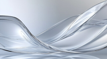 Obraz premium Abstract Textured and Fluid Glass-Like Surfaces in Modern Environments