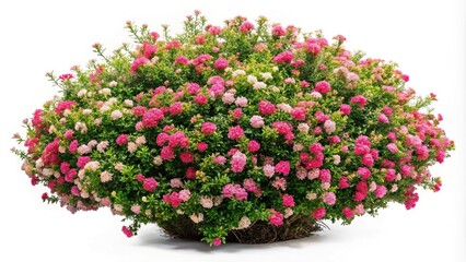 Fototapeta premium Flower bush isolated on white background, medium shot