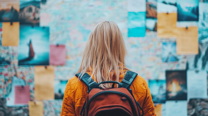 Fototapeta premium Travel Inspiration: A Backpacker's Dream