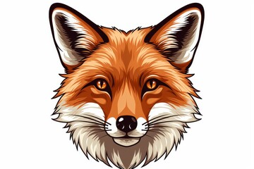 Obraz premium Sly fox with an extended snout and upright ears gazing to the side with a clever expression