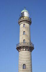 Lighttower in Rostock, Warnemuende, Germany