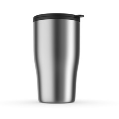 Travel mug blank mockup template 3d render illustration