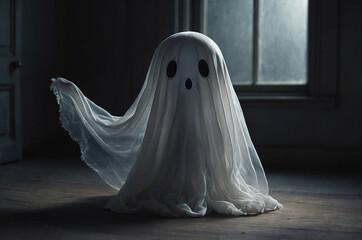 Scary Halloween ghost.