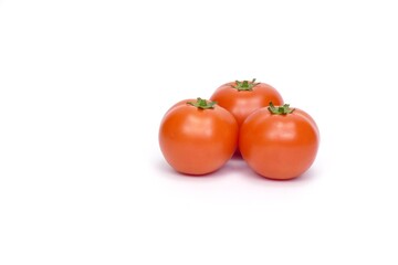 Fresh red tomato isolated on white background